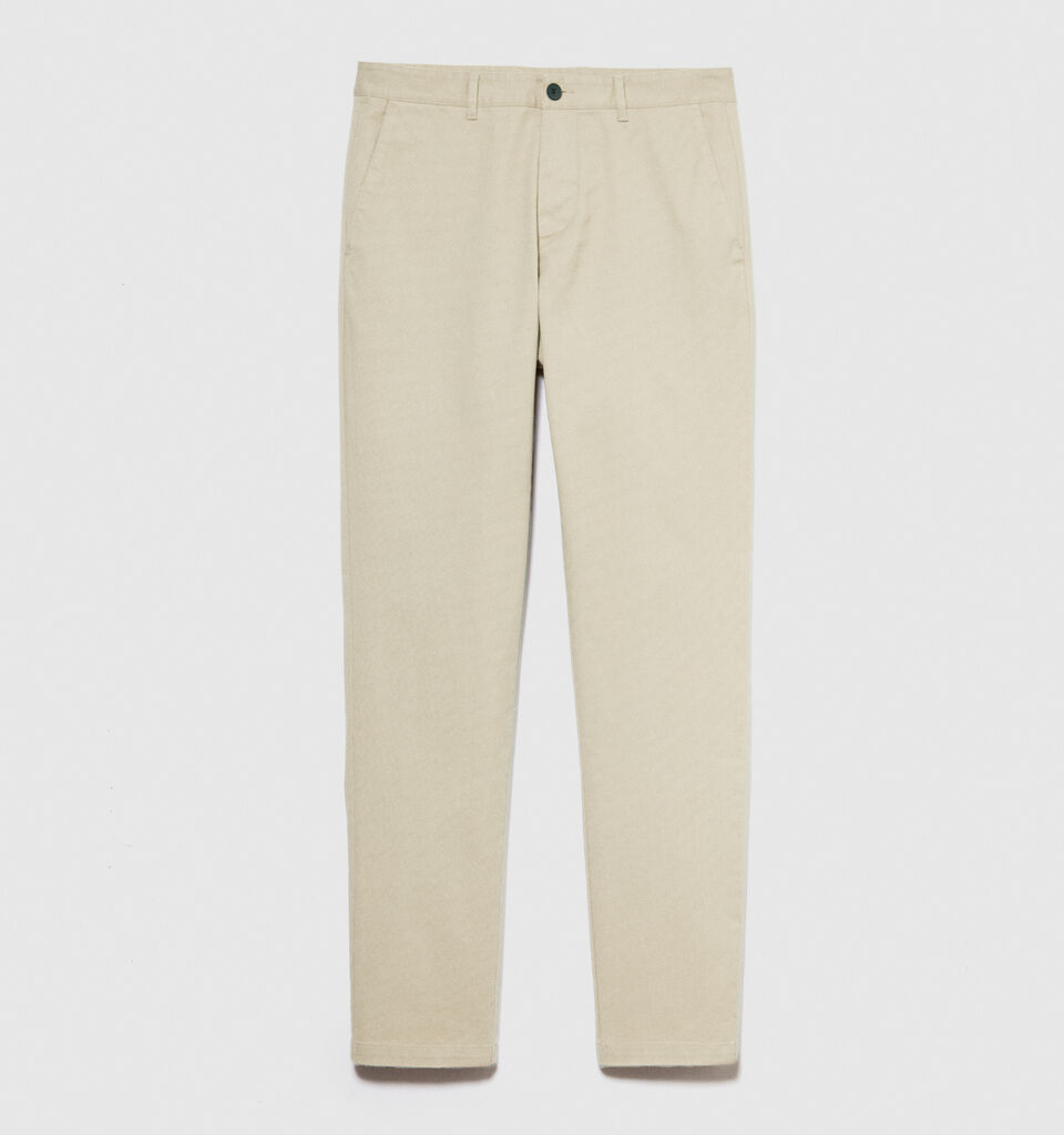 Printed chinos - men's chino trousers - Beige | Sisley image number 6
